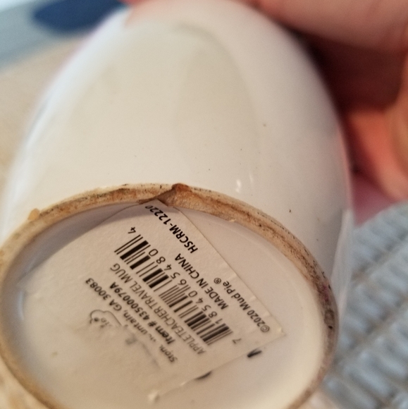 🍎☕Adorable Mud Pie Apple Teacher 24oz. Travel Coffee Mug - Picture 12 of 13